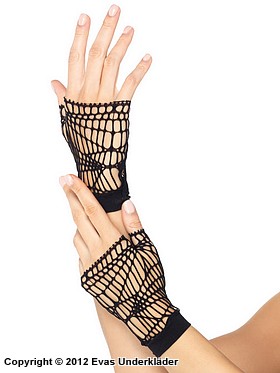 Fingerlose Handschuhe, Netz